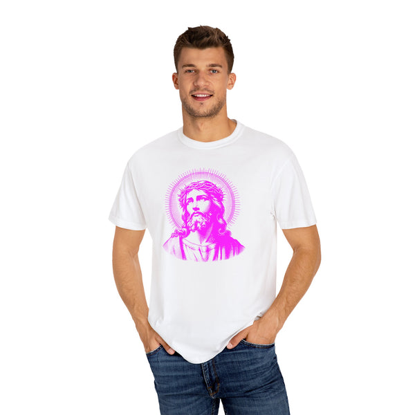 FUGITIVE TEES | SACRED NEON MAGENTA JESUS FREQUENCY TEE