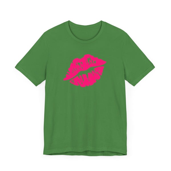 FUGITIVE TEES | NEON PINK KISS ME, DON’T MISS TEE