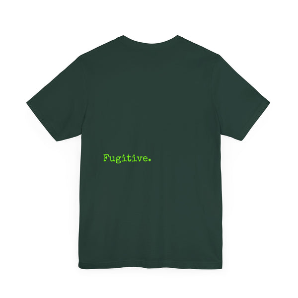 Lime Green Neon Skull Graphic Tee - Fugitive Statement Unisex Jersey Shirt