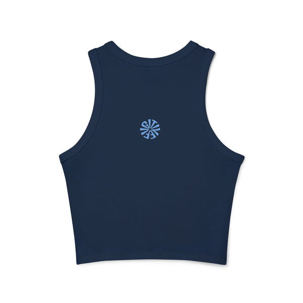 Rebel Tiger Women's Racer Tank Top - Trendy Micro Rib Style