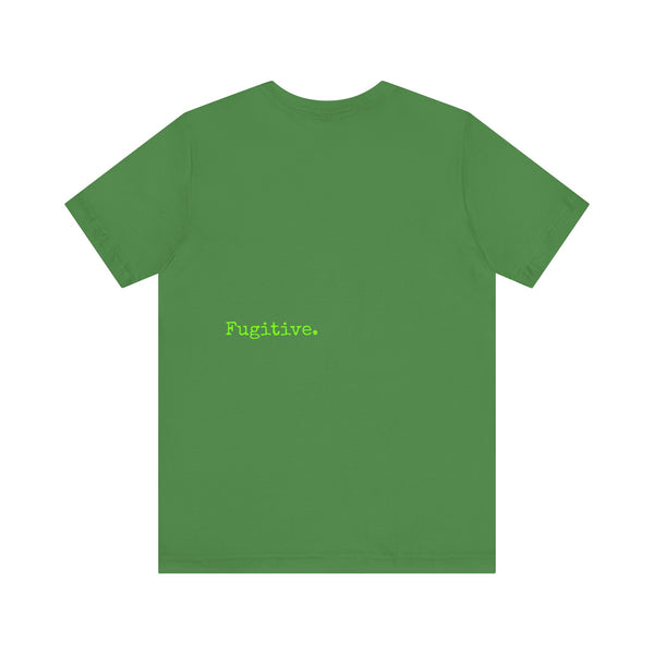 Fugitive Neon Lime Skull Tee - Unisex Jersey Short Sleeve T-Shirt