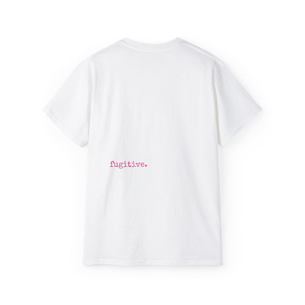 Fugitive Tees- Pink “Live Free” Jumbo Retro Roaring Tiger Head Graphic Tee