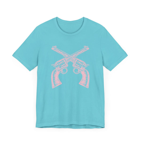 FUGITIVE TEES | COTTON CANDY HANDGUNS OUTLAW SHIRT