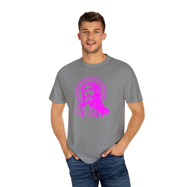 FUGITIVE TEES | SACRED NEON MAGENTA JESUS FREQUENCY TEE