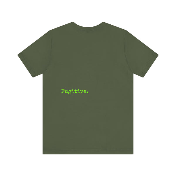 Lime Green Neon Skull Graphic Tee - Fugitive Statement Unisex Jersey Shirt