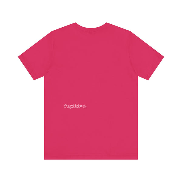 Fugitive Tees - Pink Big Foot Power Stance Front Print Graphic Tee