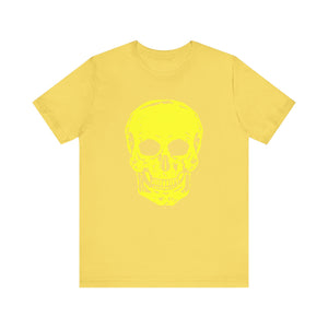 Neon Yellow Skull Graphic Unisex Tee - 'Fugitive.' Statement T-Shirt