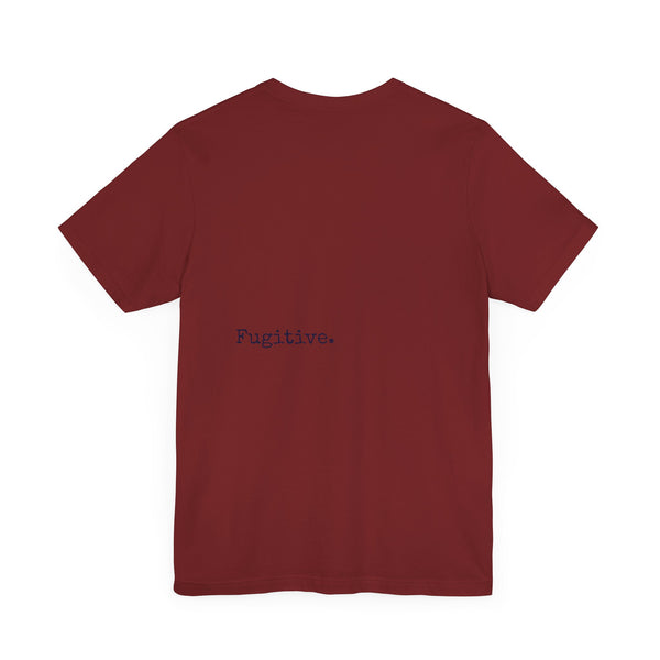 Dark Navy Blue Fugitive Tiger Graphic Tee - Unisex Jersey Short Sleeve Shirt