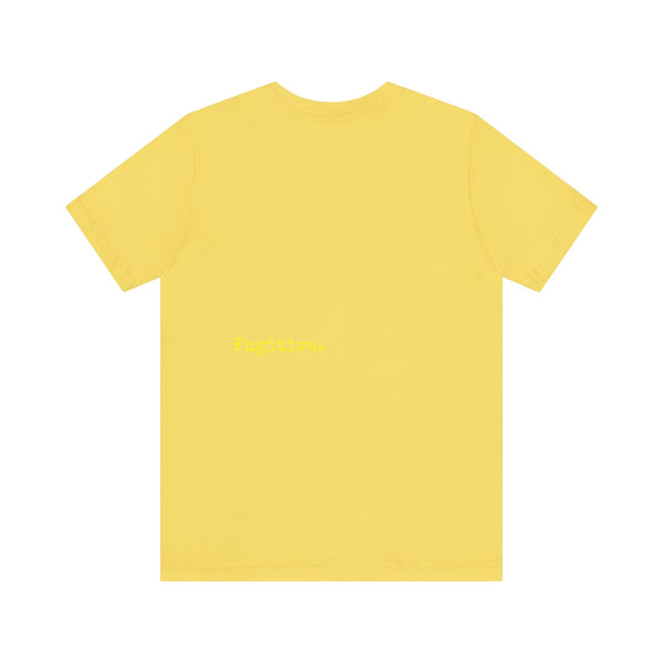 Neon Yellow Skull Graphic Unisex Tee - 'Fugitive.' Statement T-Shirt
