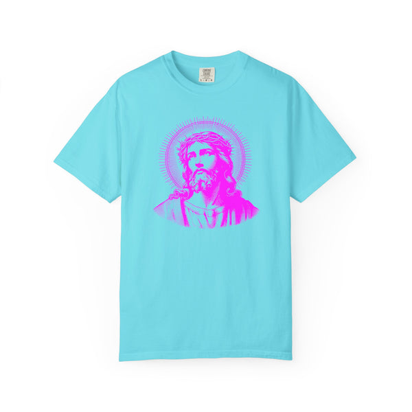 FUGITIVE TEES | SACRED NEON MAGENTA JESUS FREQUENCY TEE