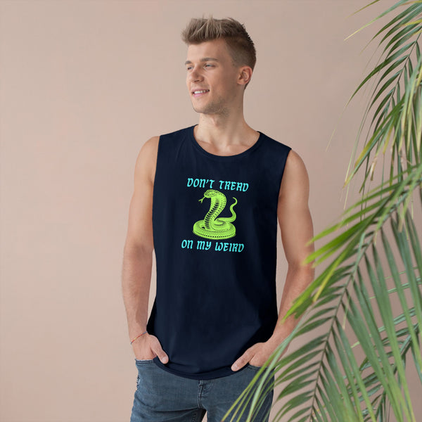 Unisex Snake Print Tank - "Don't Tread on My Weird" - Casual Summer Wear