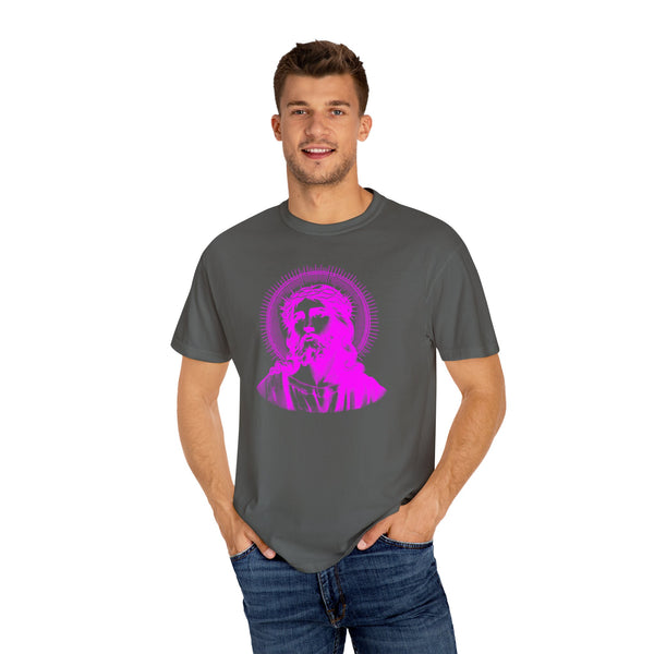FUGITIVE TEES | SACRED NEON MAGENTA JESUS FREQUENCY TEE
