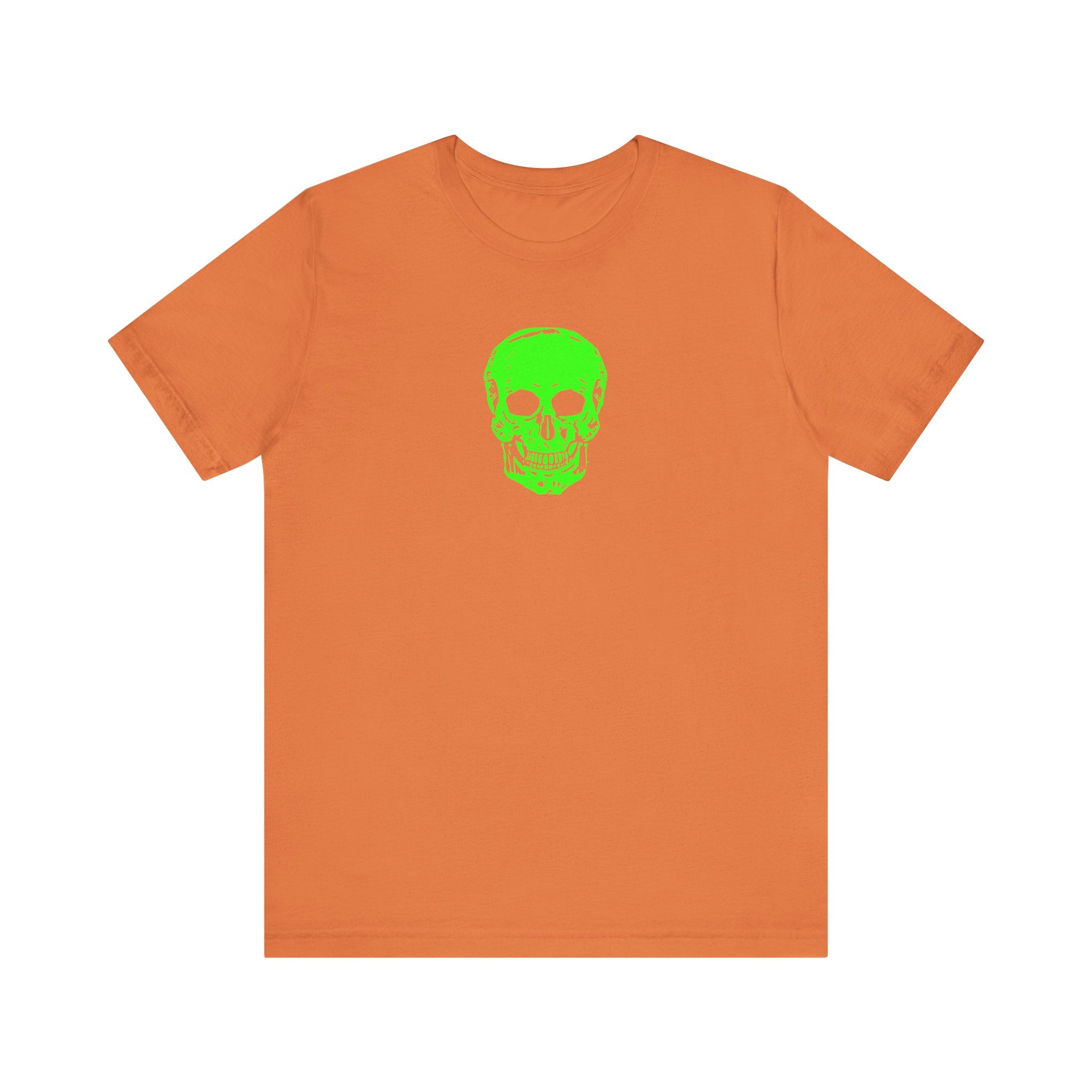Fugitive Neon Lime Skull Tee - Unisex Jersey Short Sleeve T-Shirt