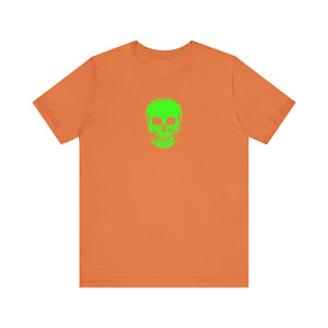 Fugitive Neon Lime Skull Tee - Unisex Jersey Short Sleeve T-Shirt
