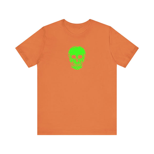 Fugitive Neon Lime Skull Tee - Unisex Jersey Short Sleeve T-Shirt
