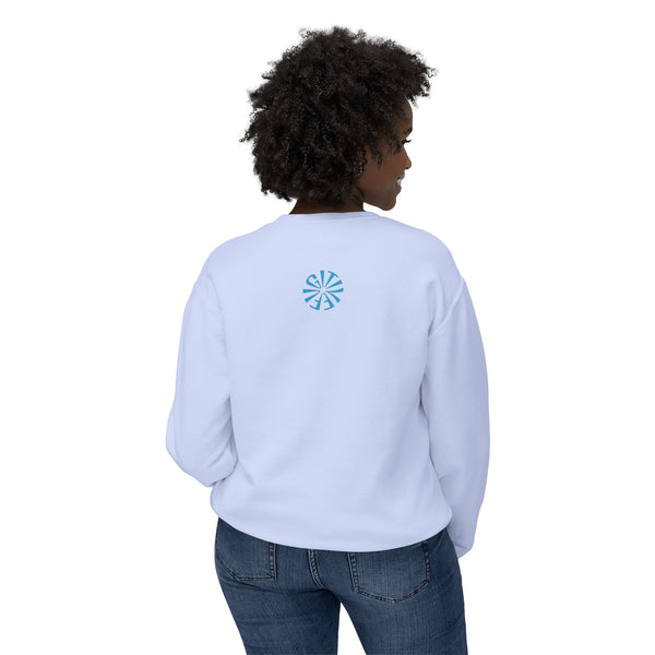 Unisex Lightweight Crewneck Sweatshirt - 'Live Free' Tiger Design