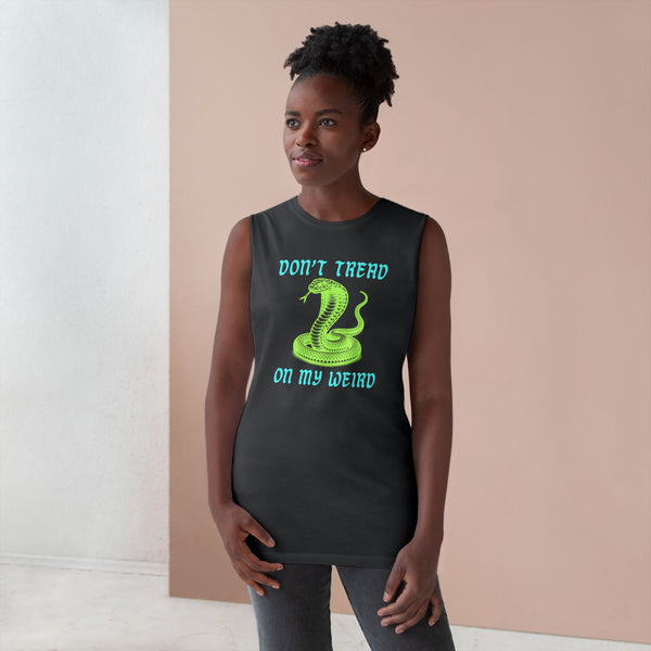 Unisex Snake Print Tank - "Don't Tread on My Weird" - Casual Summer Wear