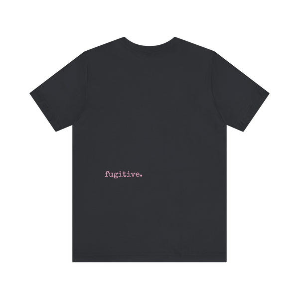 Fugitive Tees - Pink Big Foot Power Stance Front Print Graphic Tee