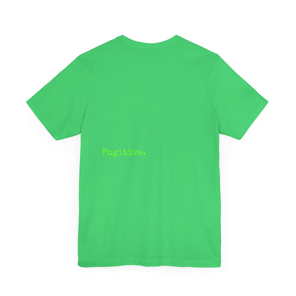 Fugitive Neon Lime Skull Tee - Unisex Jersey Short Sleeve T-Shirt