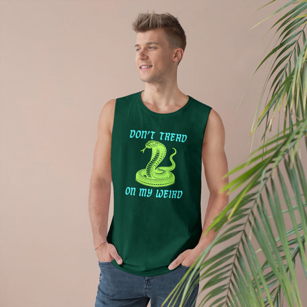 Unisex Snake Print Tank - "Don't Tread on My Weird" - Casual Summer Wear