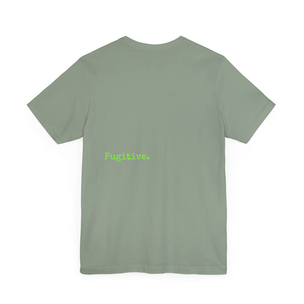 Fugitive Neon Lime Skull Tee - Unisex Jersey Short Sleeve T-Shirt