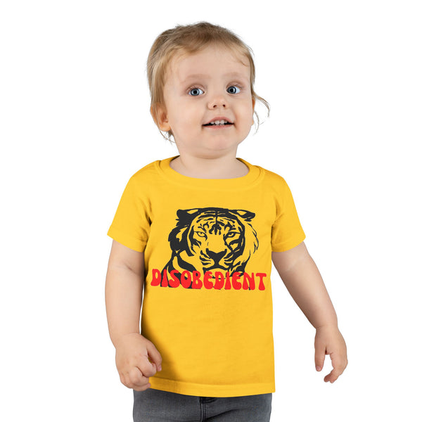 Disobedient Tiger Toddler T-Shirt - Fun and Playful Kids' Apparel