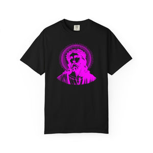 FUGITIVE TEES | SACRED NEON MAGENTA JESUS FREQUENCY TEE