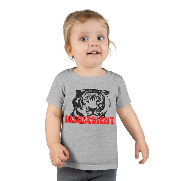 Disobedient Tiger Toddler T-Shirt - Fun and Playful Kids' Apparel