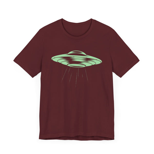 FUGITIVE TEES | CELADON GREEN SPACE SHIP SHIRT