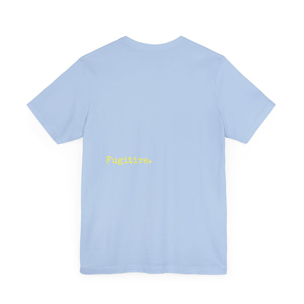 Neon Yellow Fugitive Skull Graphic Tee - Unisex Jersey Short Sleeve