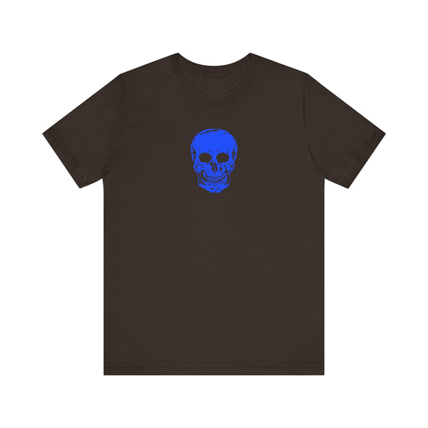 FUGITIVE TEES - NEON BLUE MINI SKULL TEE