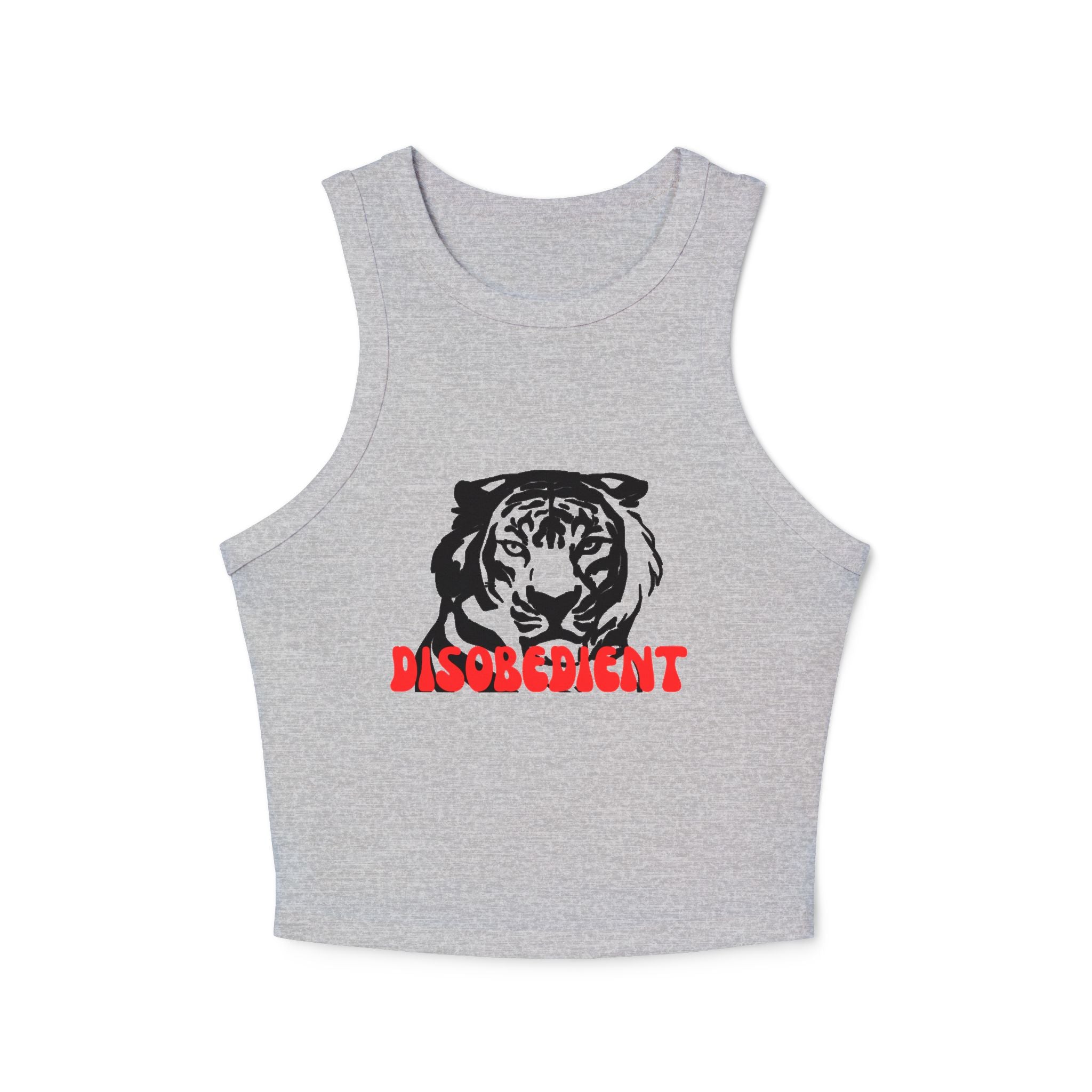 Disobedient Tiger Women's Micro Rib Racer Tank Top – Trendy Summer Apparel