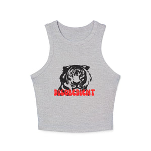 Disobedient Tiger Women's Micro Rib Racer Tank Top – Trendy Summer Apparel