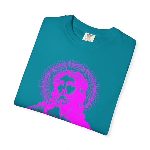 FUGITIVE TEES | SACRED NEON MAGENTA JESUS FREQUENCY TEE