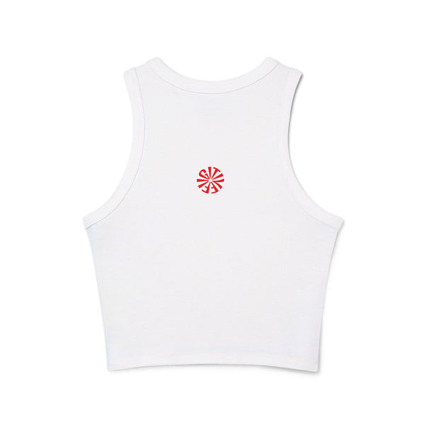 Disobedient Tiger Women's Micro Rib Racer Tank Top – Trendy Summer Apparel
