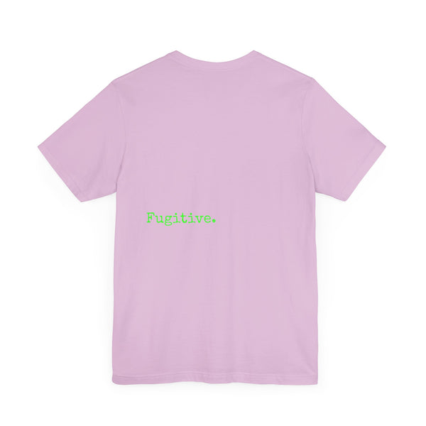 Fugitive Neon Green Skull Graphic Tee - Unisex Jersey Short Sleeve T-Shirt