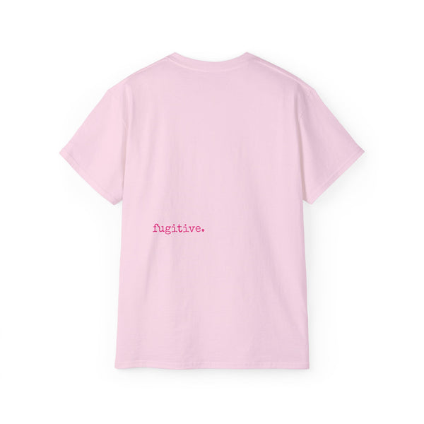 Fugitive Tees- Pink “Live Free” Jumbo Retro Roaring Tiger Head Graphic Tee