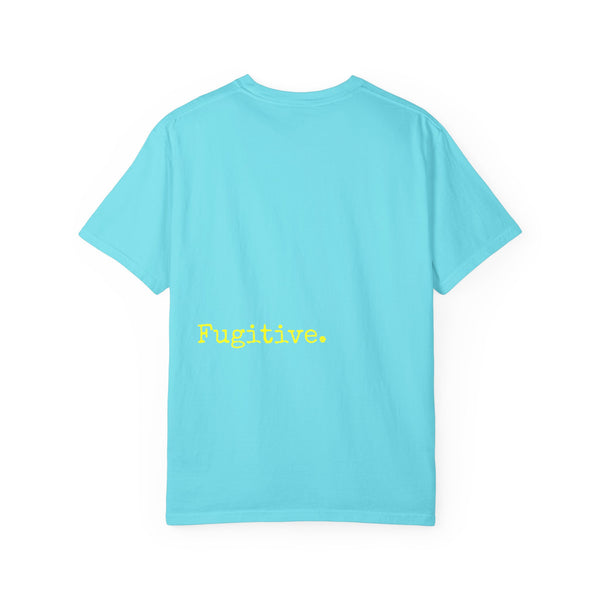 Vibrant Neon Yellow Skull Graphic T-Shirt - Unisex Garment-Dyed Tee for Casual Style