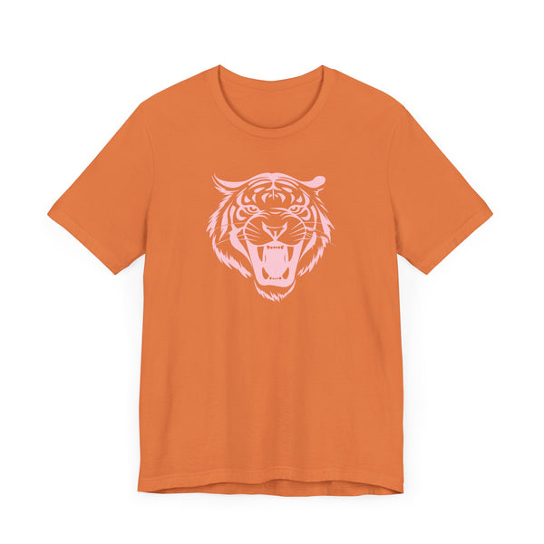 Patel Pink Fierce Tiger Graphic Tee - Unisex Jersey Short Sleeve Shirt