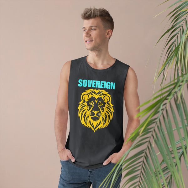 Sovereign Lion Unisex Tank Top - Bold Design for Summer Vibes