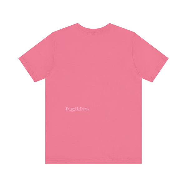 Fugitive Tees - Pink Big Foot Power Stance Front Print Graphic Tee