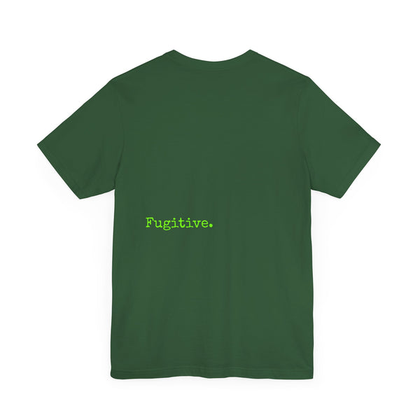 Lime Green Neon Skull Graphic Tee - Fugitive Statement Unisex Jersey Shirt