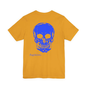 FUGITIVE TEES - Blue Skull Back Piece Graphic Tee