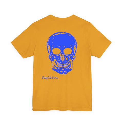 FUGITIVE TEES - Blue Skull Back Piece Graphic Tee