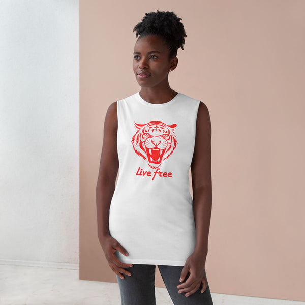 Live Free Unisex Tiger Tank Top
