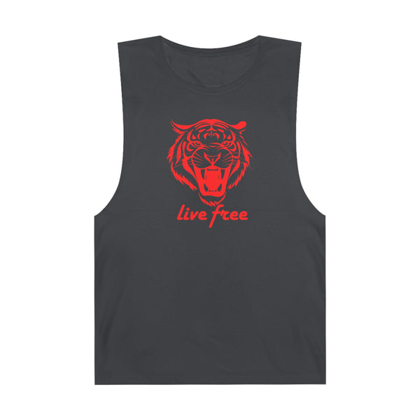 Live Free Tiger Unisex Tank Top