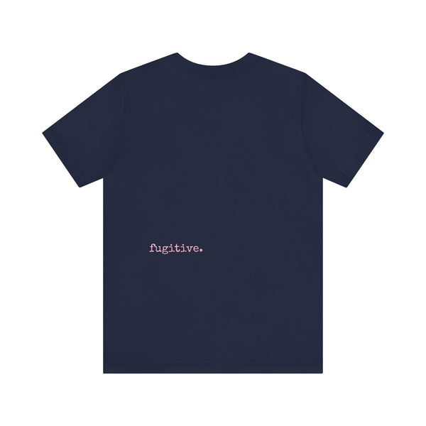 Fugitive Tees - Pink Big Foot Power Stance Front Print Graphic Tee
