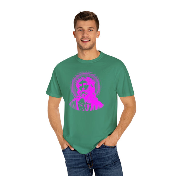 FUGITIVE TEES | SACRED NEON MAGENTA JESUS FREQUENCY TEE