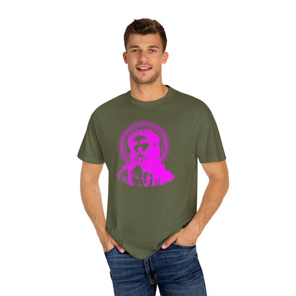 FUGITIVE TEES | SACRED NEON MAGENTA JESUS FREQUENCY TEE