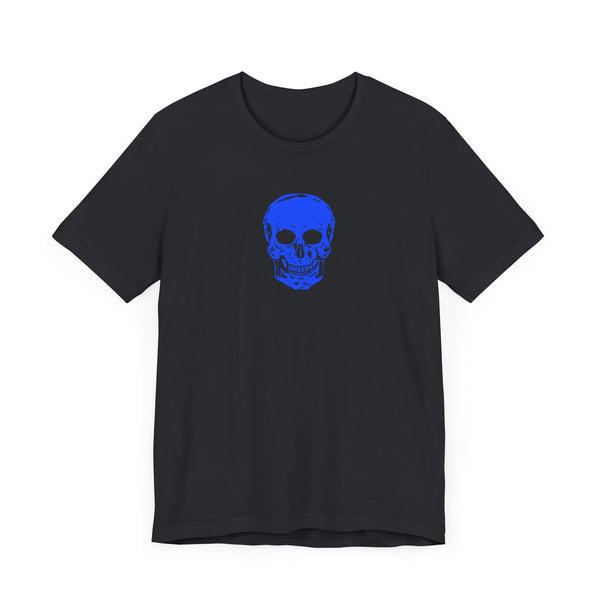 FUGITIVE TEES - NEON BLUE MINI SKULL TEE